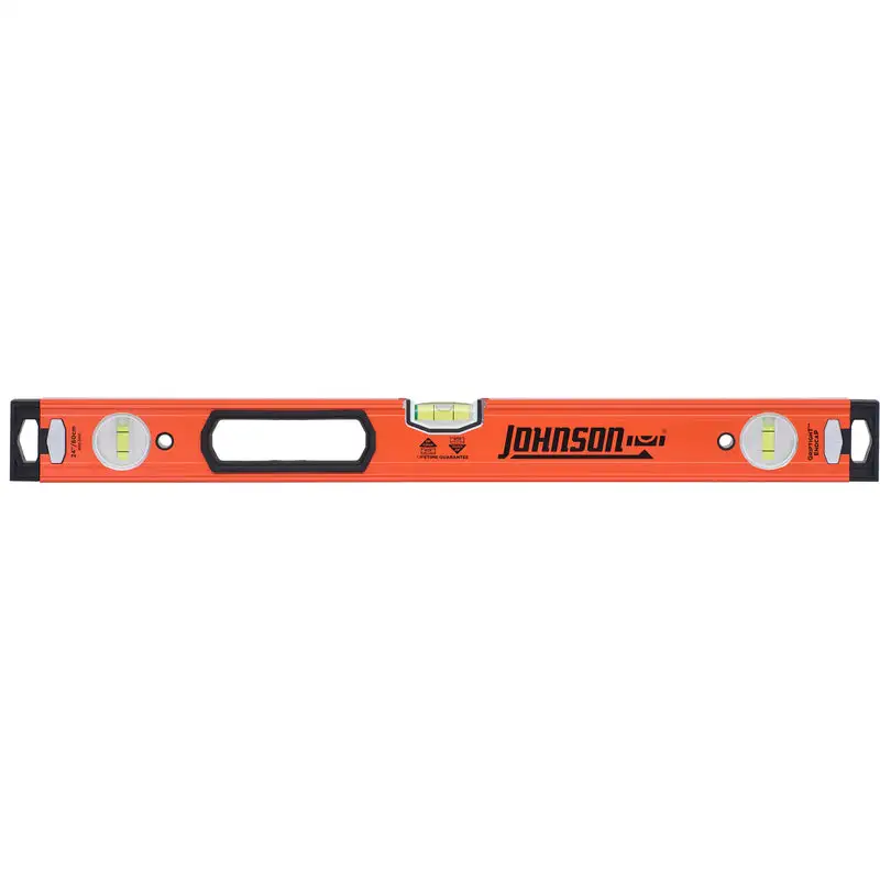 Johnson 24-Inch Aluminum Heavy Duty Box Level 3 Vials Professional Use