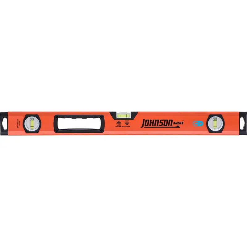 Johnson 24-Inch Aluminum Magnetic Box Level 3 Vials Easy Use