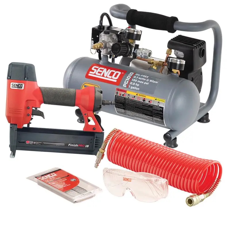 Senco FinishPro 18 18 Gauge Brad Nailer Kit Trim and Finish Work