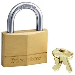 2-Inch Solid-Brass Keyed Padlock 5-Pin Tumbler High Security Master Lock