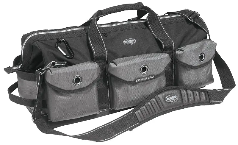 Bucket Boss Expert Series 65024 Extreme Big Daddy Tool Bag, 26 W, 11 D, 12 H, 28-Pocket, Poly Fabric