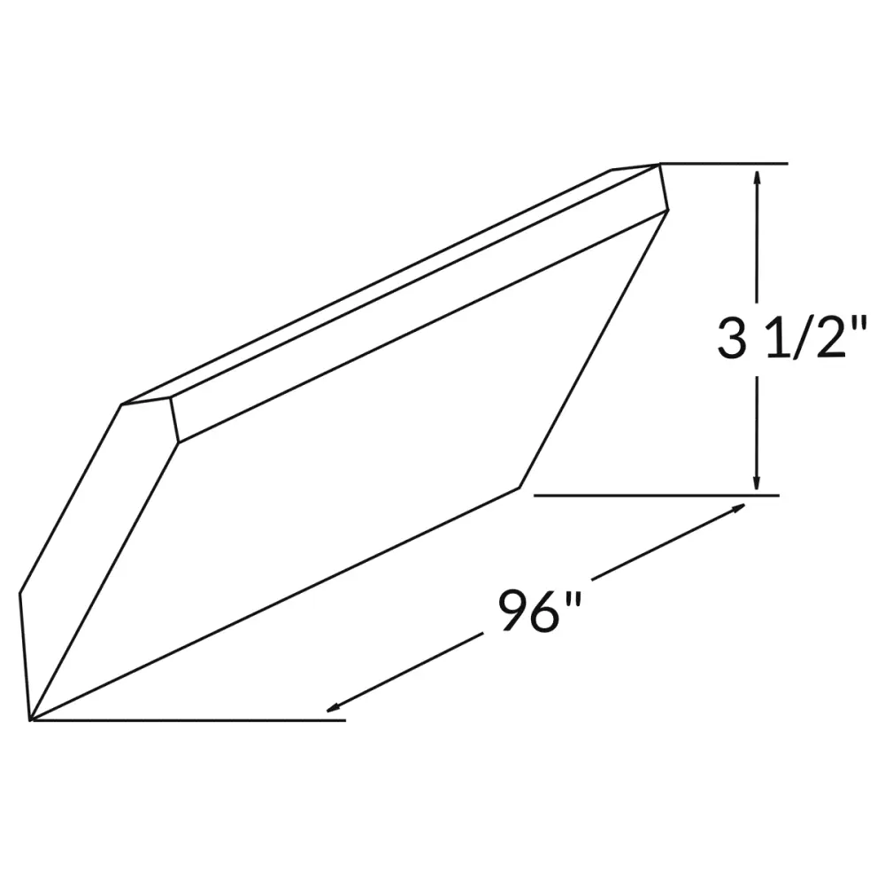 Crown Molding MCROWN-S Milan Slate 3.5 . height 96 . depth