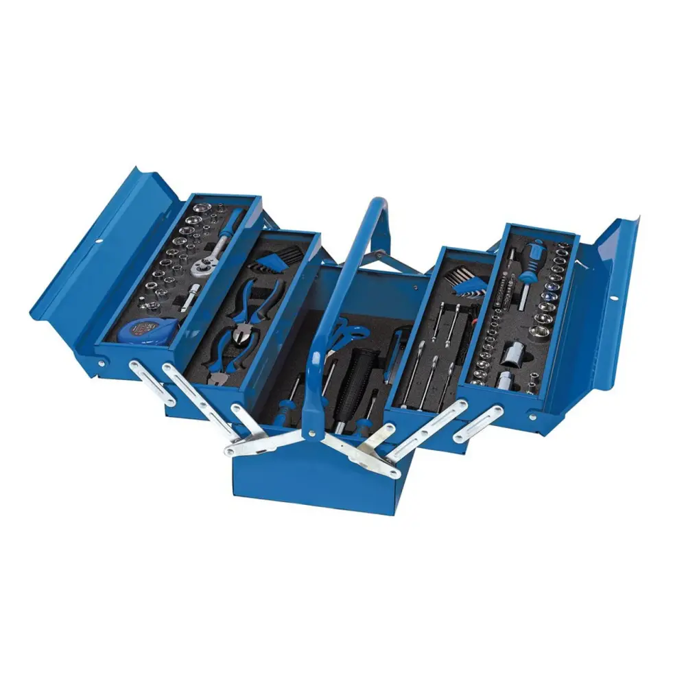 Draper Tool Kit Metal Cantilever Toolbox (126 Piece) (48091)