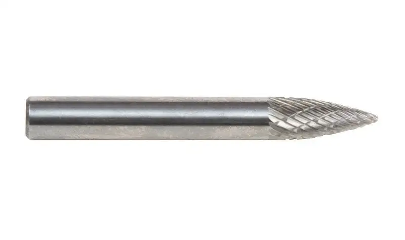 Forney 1/4 Inch Cylinder Burr Tungsten Carbide - 2.5 Inch Length 1 Piece