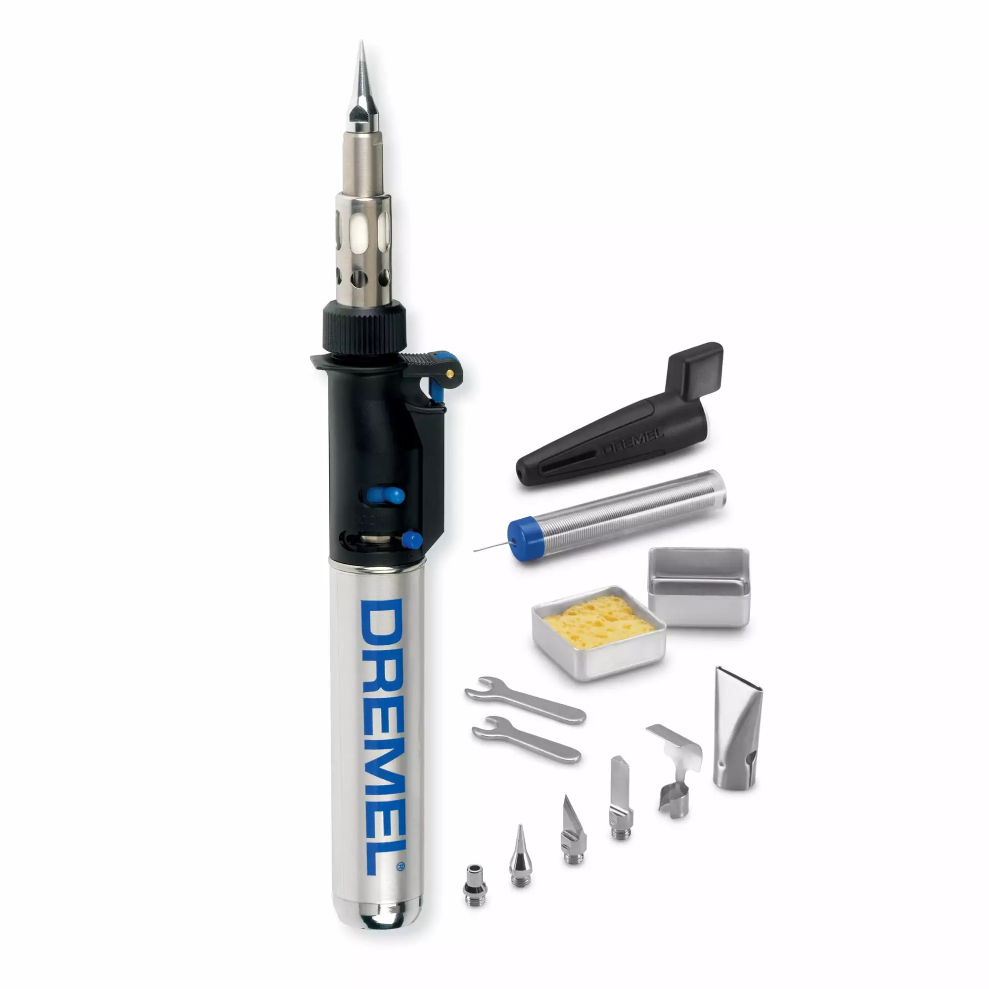 Dremel 2000-01 VersaTip Precision Butane Torch Kit - 14-Piece Travel Friendly Micro Torch