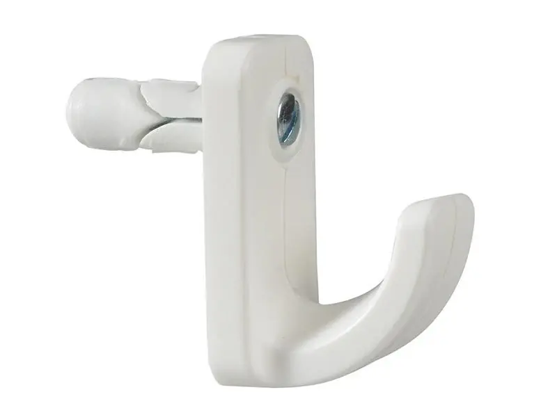 PLASPLUGS Pearl Single Hollow Door Hook (Pack 1)