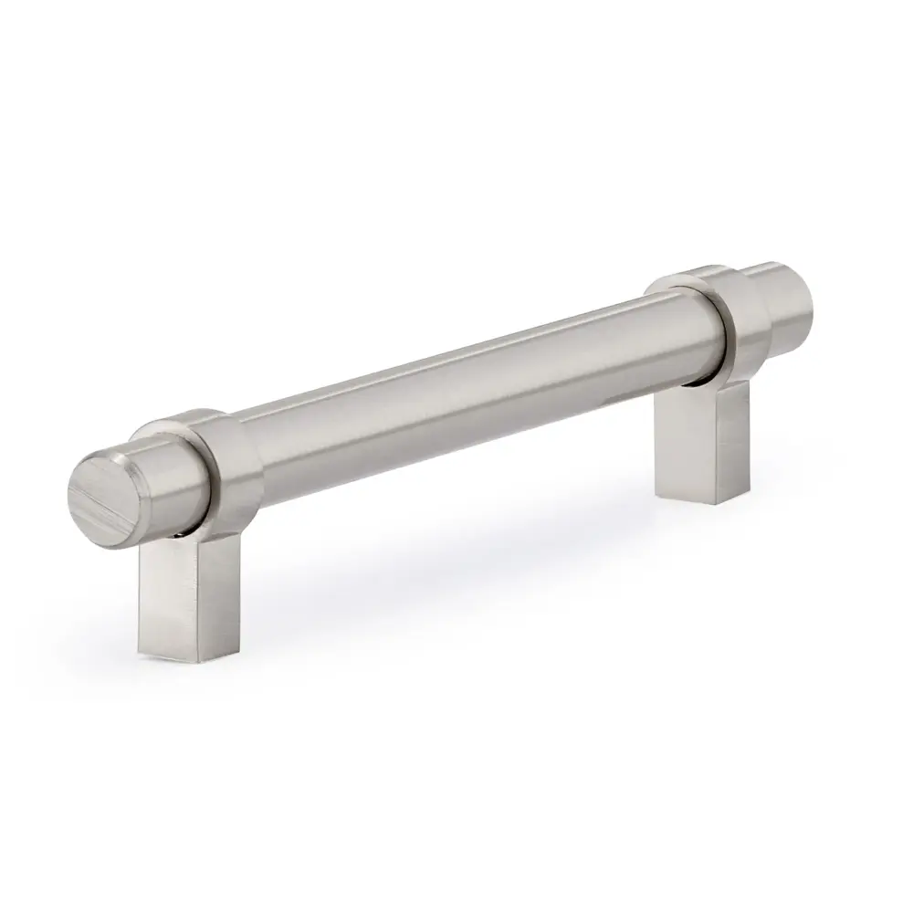 Contemporary # 5016 Brushed Nickel All-metal Pull, 128 mm C/C