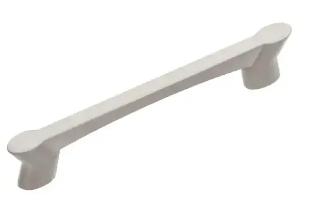 Hickory Hardware 3 3/4 96 mm Wisteria Satin Nickel Cabinet Center to Center Pull