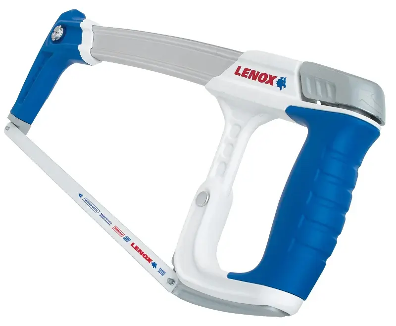 Lenox 12132HT50 Hacksaw, 12 L Blade, 24 TPI, Bi-Metal Blade, 4-1/4 D Throat, Aluminum Frame, Body-friendly Handle