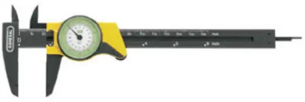 General Tools 142 Plastic Dial Caliper 6 Inch Readout Precision Measuring Tool DIY and Woodworking