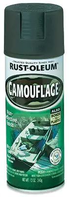 Rust-Oleum Specialty Flat Deep Forest Green Camouflage Spray Paint 12 oz Pack 6