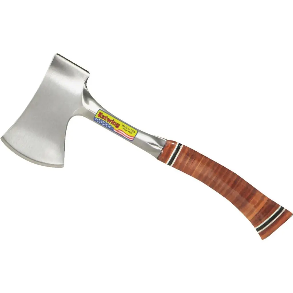 Estwing 10 Inch Leather Grip Handle Sportsman's Camper Axe Outdoor Use