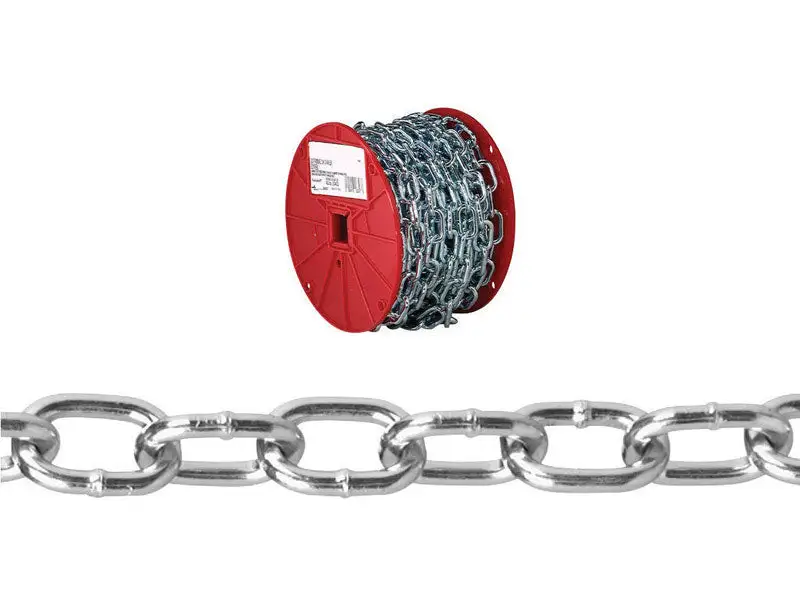 Baron 50 ft. Passing Link Carbon Steel Chain 0.18 . D Heavy Duty Use
