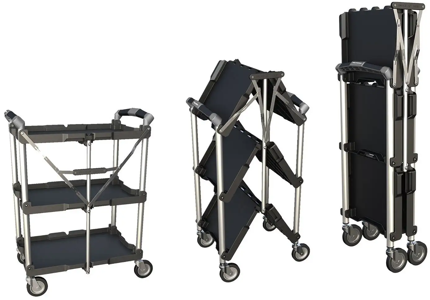 Olympia Tools 85-188 Collapsible Service Cart Heavy Duty Wheels