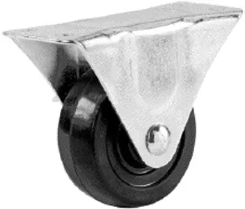 2-1/2 Inch Poly Rigid Caster - Heavy Duty Wheels Shepherd Hardware