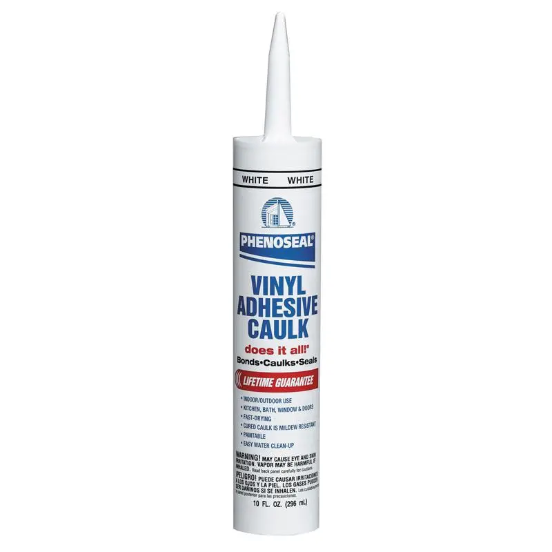 Dap Phenoseal 00005 White Vinyl Adhesive Caulk Pack 12 Sealing and Bonding