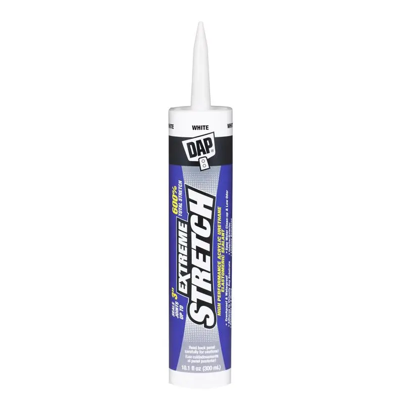 DAP Extreme Stretch White Acrylic Urethane Sealant 10.1 oz 12 Pack Windows and Doors