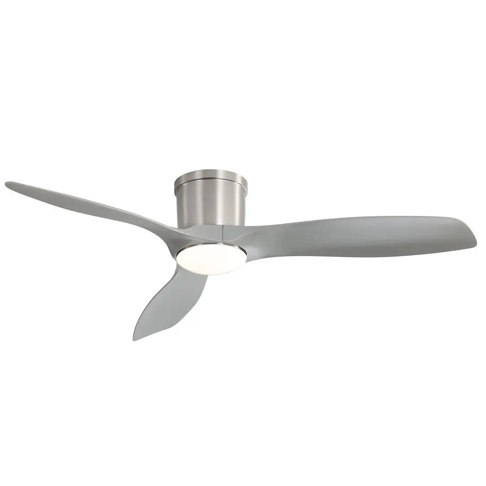 Flush Mount Ceiling Fan Dimmable LED Light, 3 Blades, Double-sided DC Motor Blades Living Room