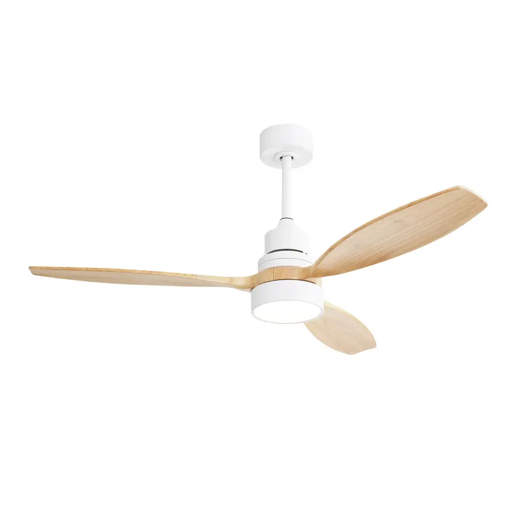 Indoor Ceiling Fan Dimmable LED Light, 6 Speed Remote ControlLED DC Motor, Double-sided Blades