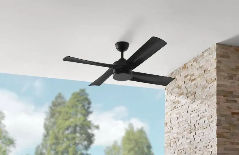 52. Indoor/Outdoor Flat Black Ceiling Fan Remote