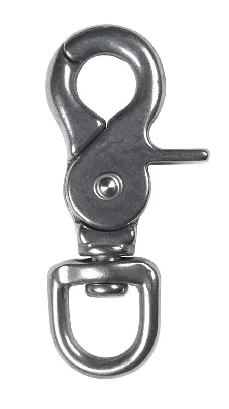 Campbell Chain 1/2 Dia x 2-15/32 L Polished Steel Trigger Snap 80 lb Pack 10