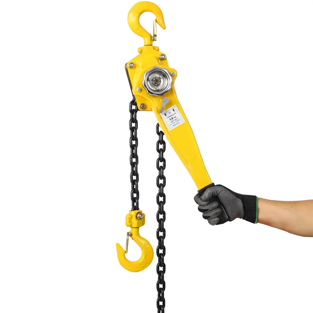 1.5 Ton 3300Lbs Capacity Lever Chain Hoist 10 Ft Chain Come Along g-h
