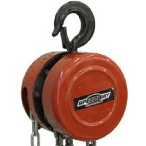 Speedway 7518 Chain Hoist 1 Ton Capacity Heavy Duty Lifting