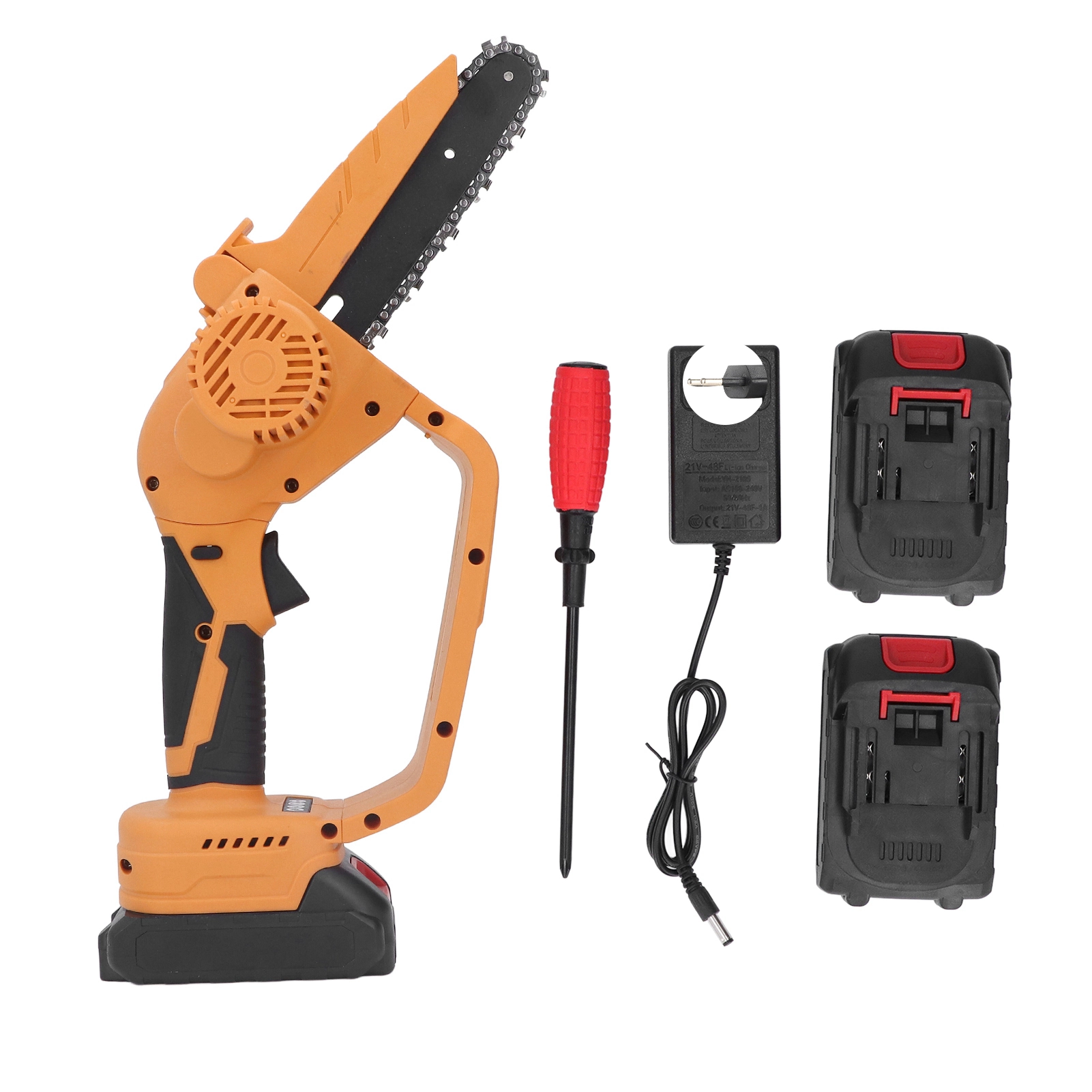 Mini Chainsaw Cordless Rechargeable Handheld Travel-friendly Electric Chainsaw Battery Garden Orchard EU Plug 100 240V anh...