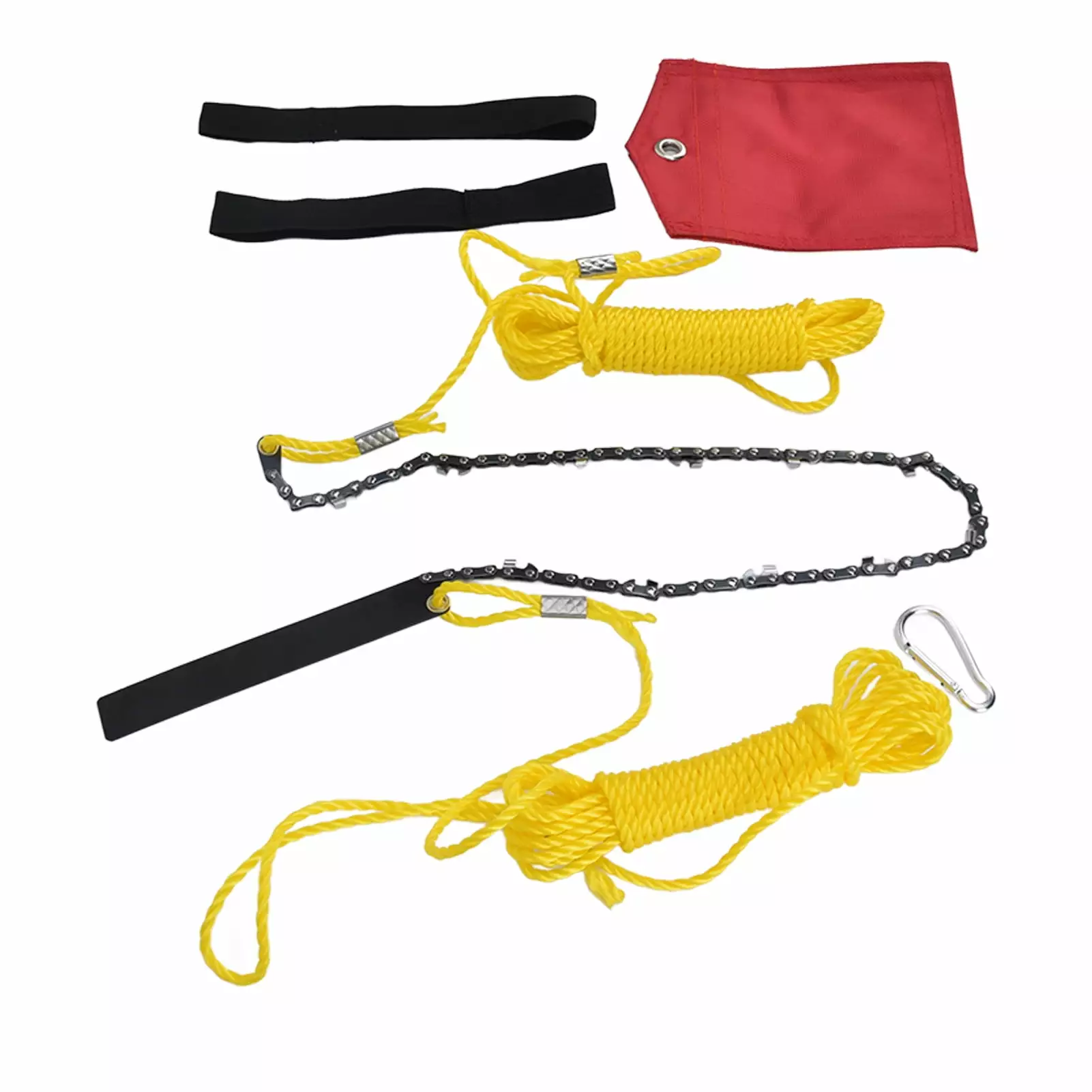 2024 Pocket Chainsaw 24 Inches 34 Sections 11 Knives Travel-friendly Folding Chainsaw Wood Cutting Camping Hunting Garden ...