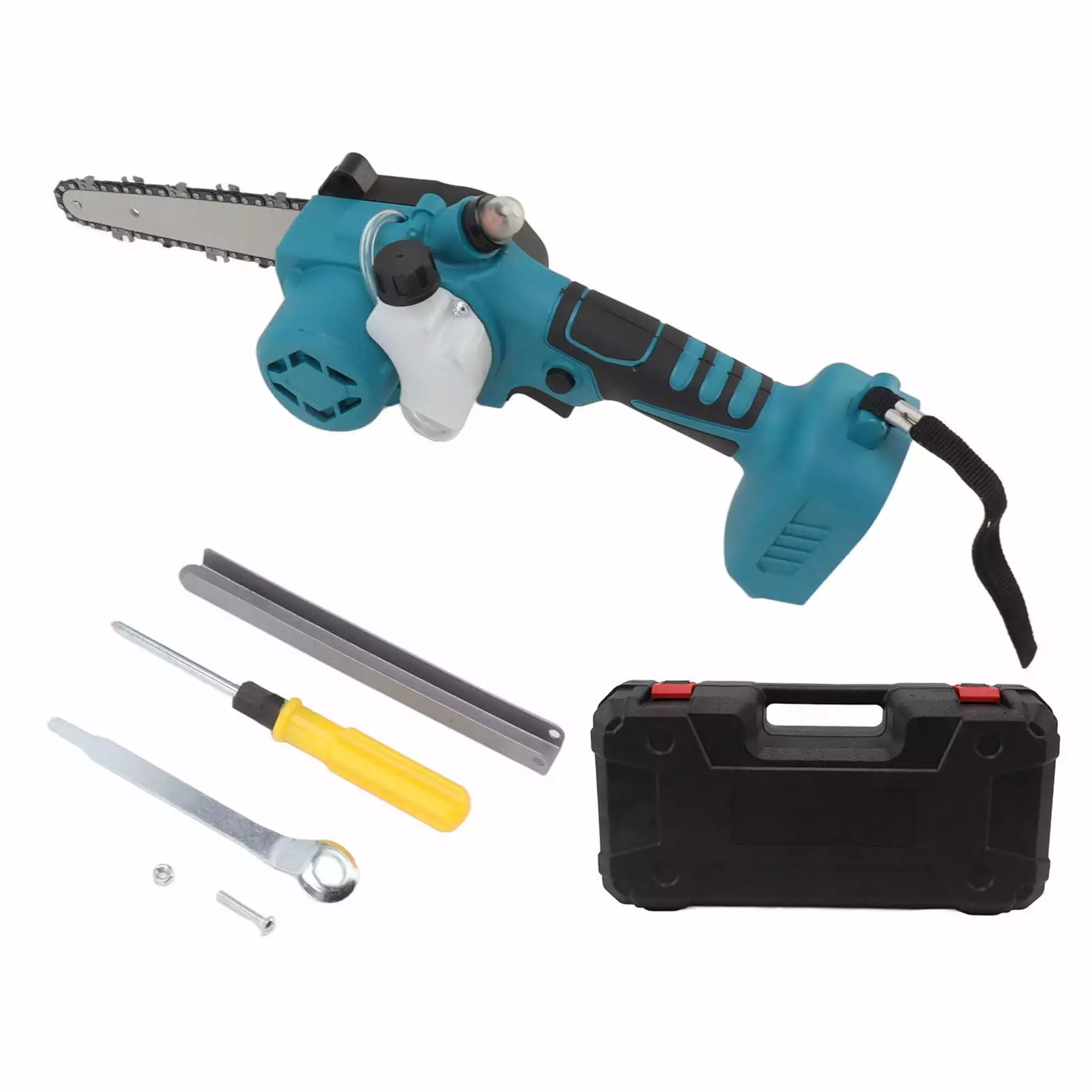 Electric Chainsaw Cordless Brushless Handheld Travel-friendly 6in Saw Kit Woodworking Cutting Tool 650W mianaxishangmao