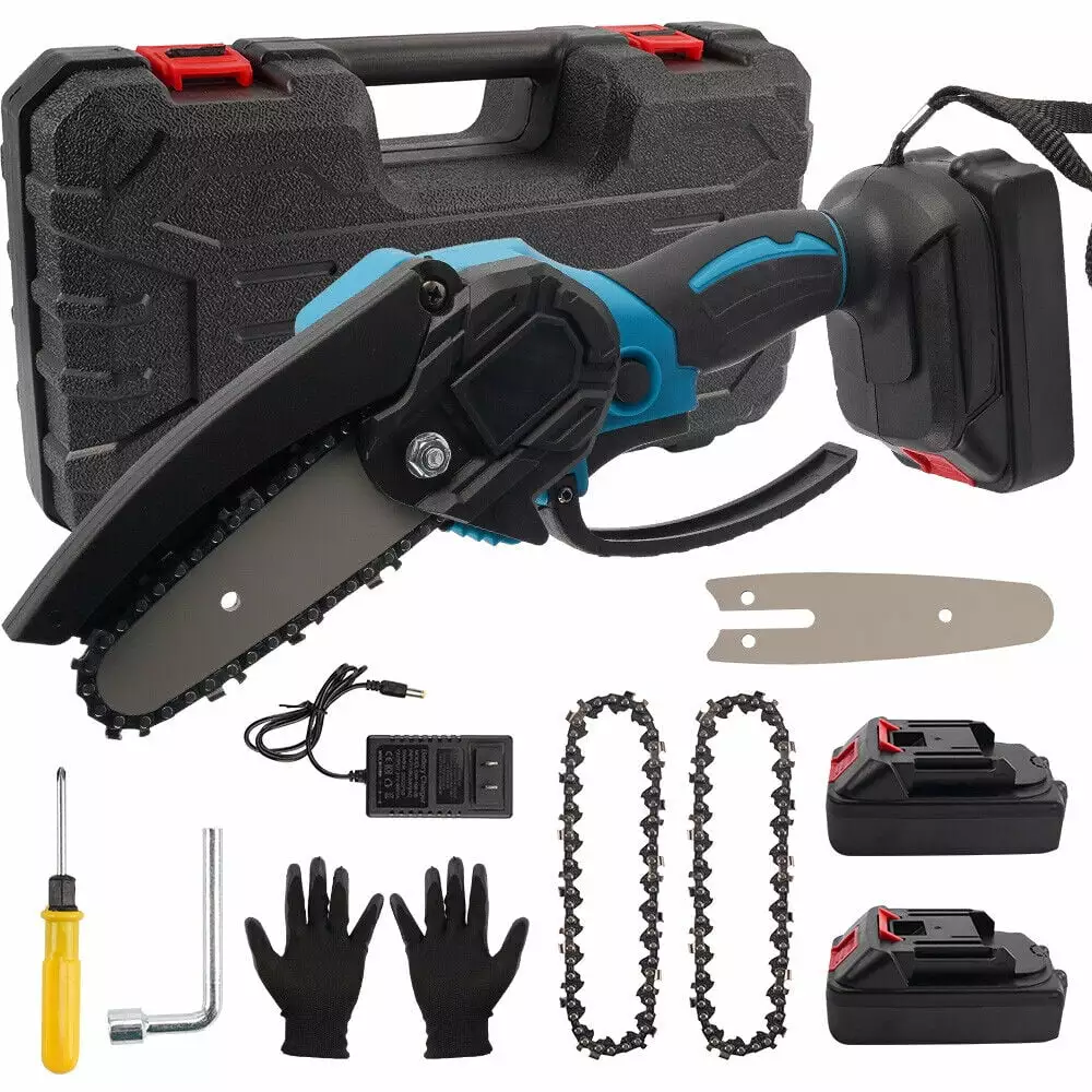 Mini Rechargeable Cordless Electric Cutting Saw Chainsaw Battery Wood Cutter Saw UN BRAND