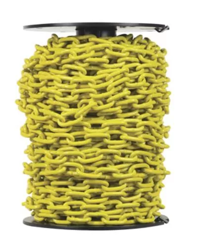 Campbell Chain PD0725027 Proof Coil Chain 100 Feet 3/16 Inch Yellow Heavy Duty Use