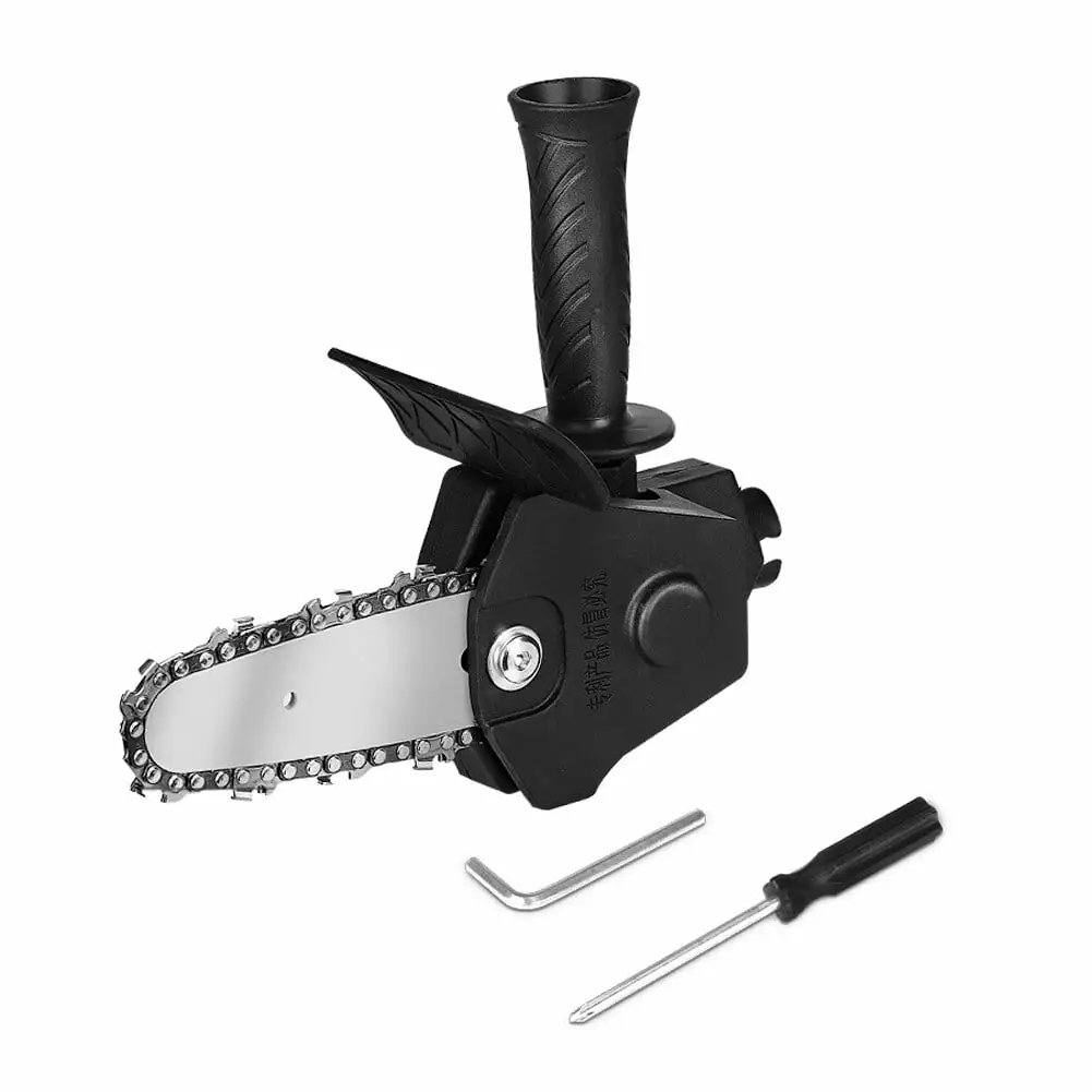 4 Inch Electric Drill Modified To Electric Chainsaw Tool Attachment Electric Chainsaws Practical Modification Tool Set Woo...