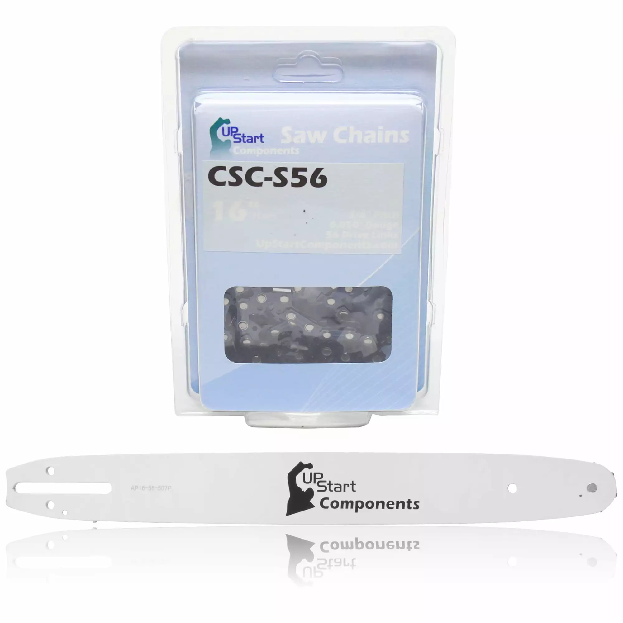 Replacement 16 Single Rivet Bar and 16 Semi Chisel Chain Combo Tanaka ECS-370 Chainsaw (16 Length. 3/8 Pitch. 0.050 Gauge....