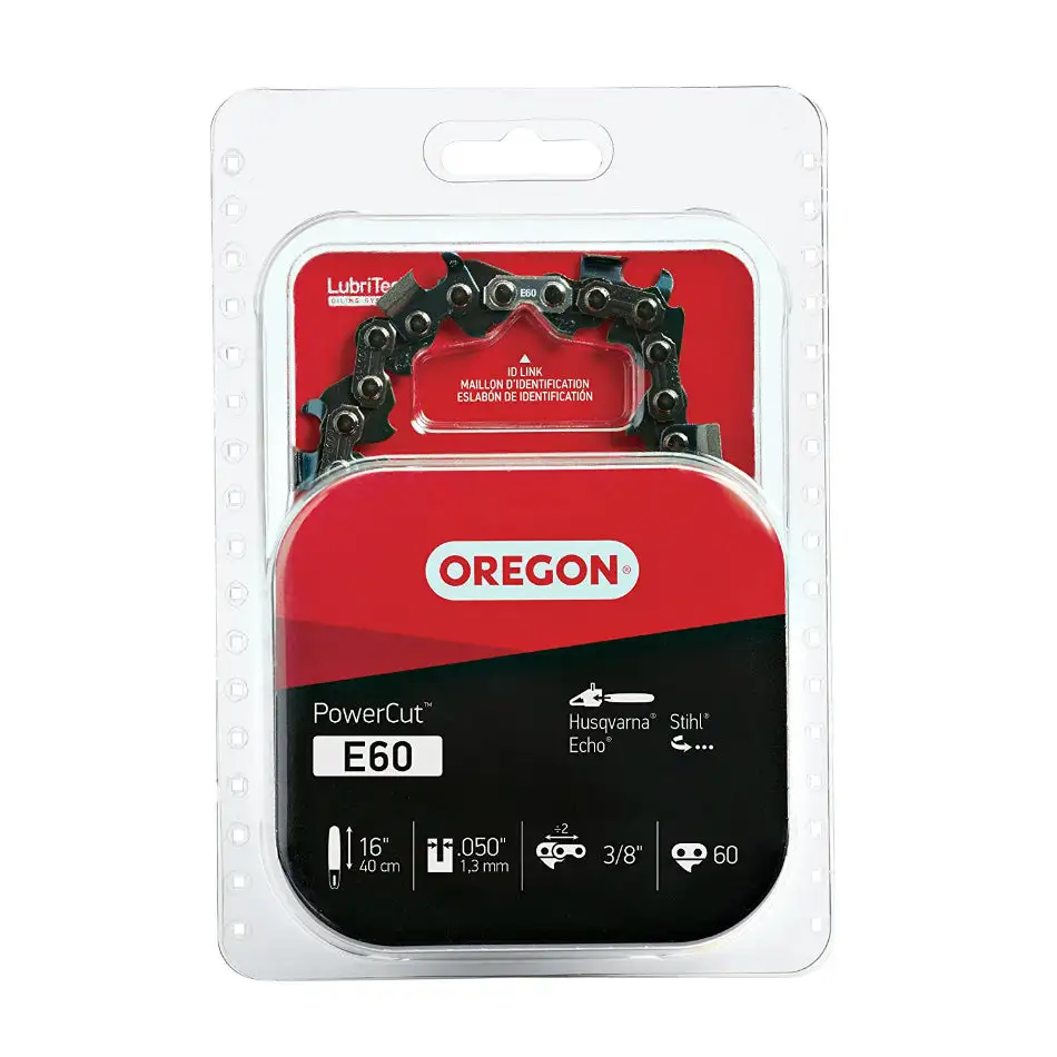 Oregon E60 PowerCut Saw Chain Chisel Cutters 16-Inch Bar Length