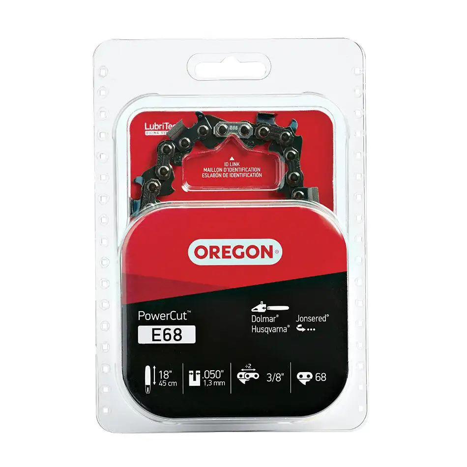Oregon E68 PowerCut Saw Chain Chisel Cutters 18-Inch Bar Length