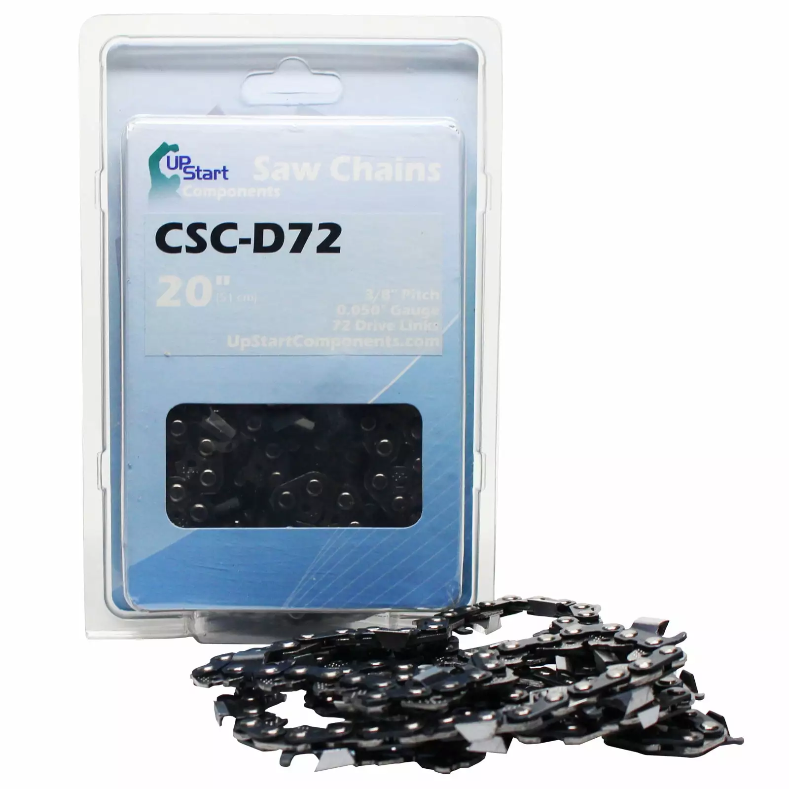20 Full Chisel Saw Chain Poulan PP5020AV Chainsaws - (20 inch. 3/8 Pitch. 0.050 Gauge. 72 Drive Links. CSC-D72) UpStart Co...