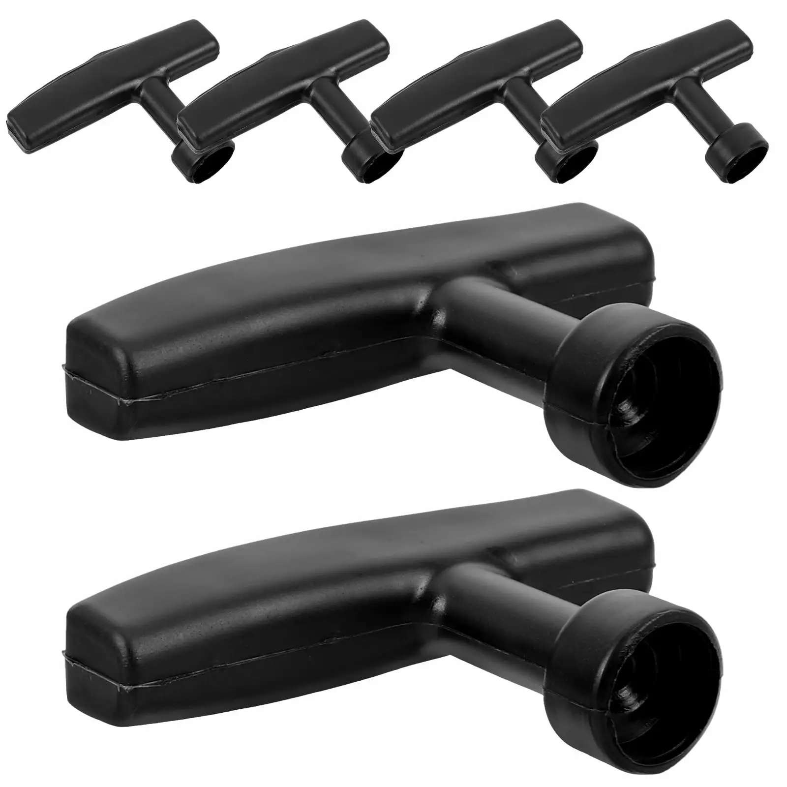 6 Pcs Chain Gas Sawing Machine Starter Handle Chainsaw Accessories Launcher Plastic NOBRAND