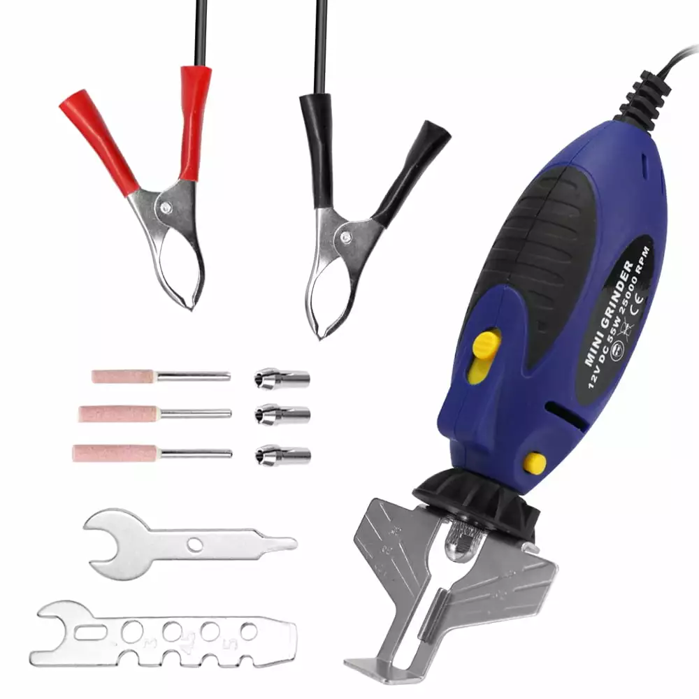 Dazzduo Grinder.12V Saw Handheld File Chain Saw Handheld Handheld File 12V Chain Saw