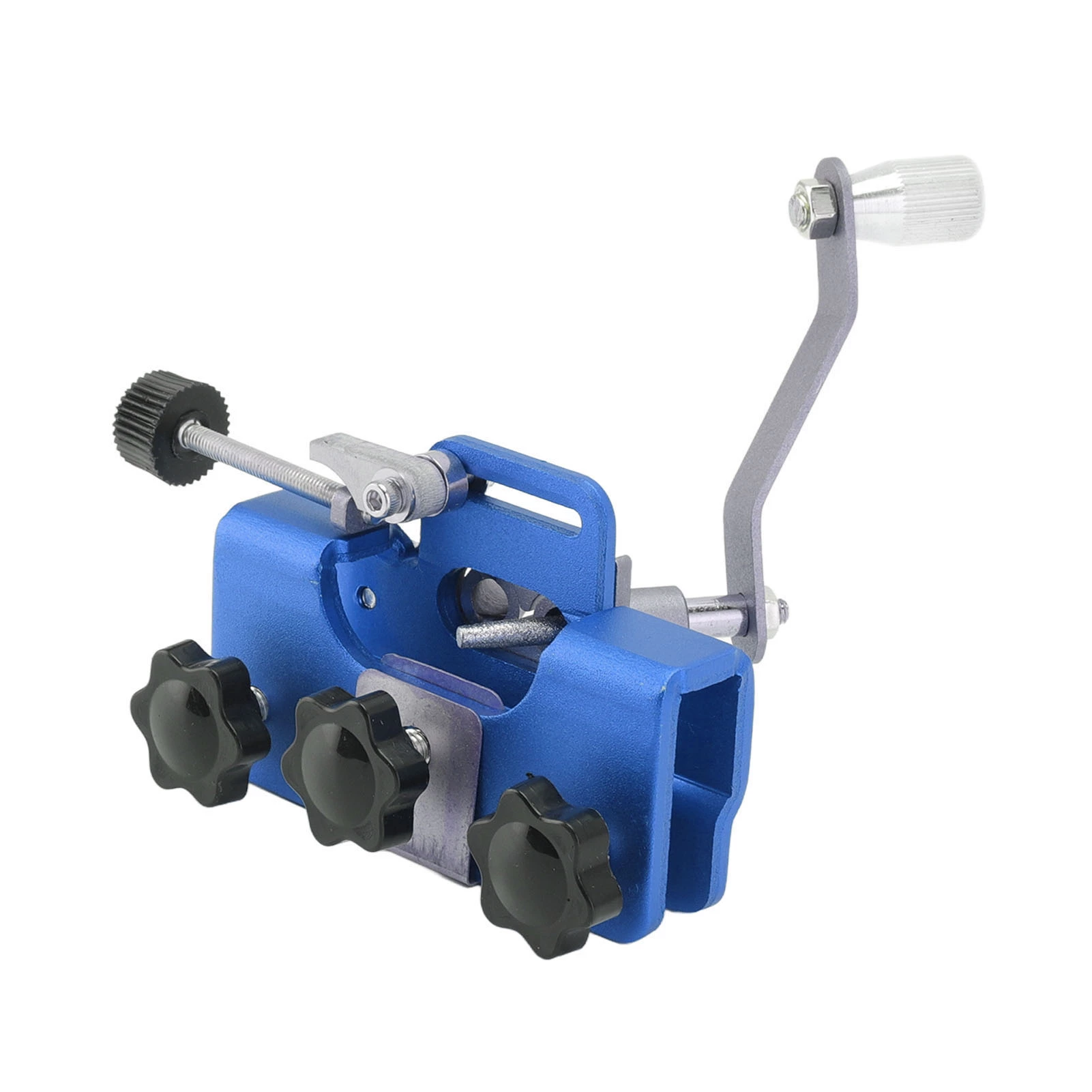 Travel-friendly Featherweight Hand Crank Chain Sharpening Jig Blue Electric Chainsaw Chainsaw Sharpener