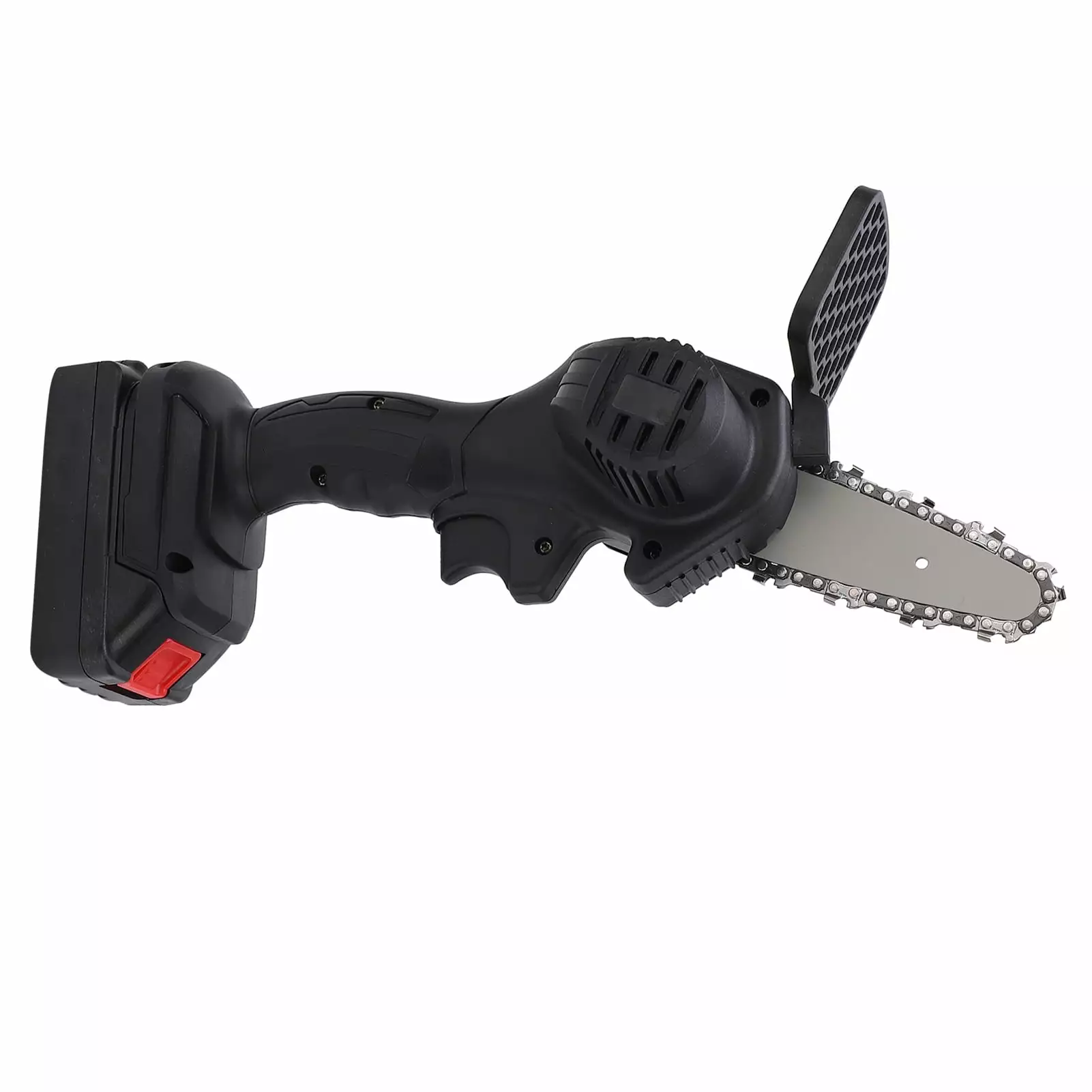 Abastado Mini Hand Saw 4in Travel-friendly Electronic 1 Handed Trimming Tool Chainsaw Brush AC100 240VBlack US Plug