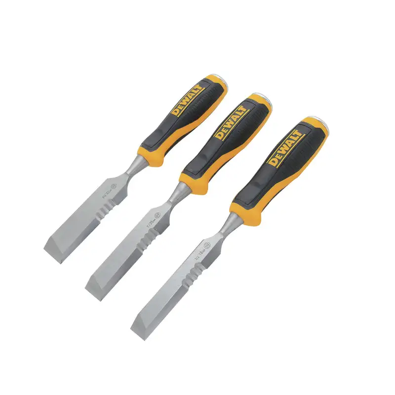 DeWalt Side Strike Wood Chisel Set 3-Piece Storage Case