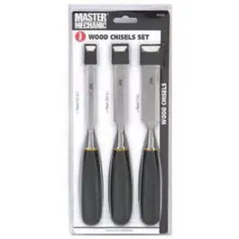 3-Piece Wood Chisel Set Woodworking and Carving Master Mechanic