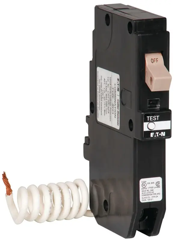 Eaton CHFN120GF Circuit Breaker, CH, GFCI, 20 , 1-Pole, 120/240 VAC, Pigtail