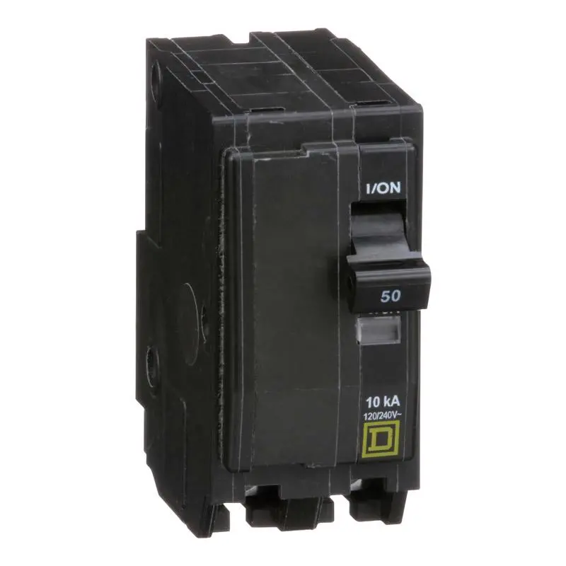 Square D QO 50 Amps Plug 2-Pole Circuit Breaker Reliable Electrical Protection