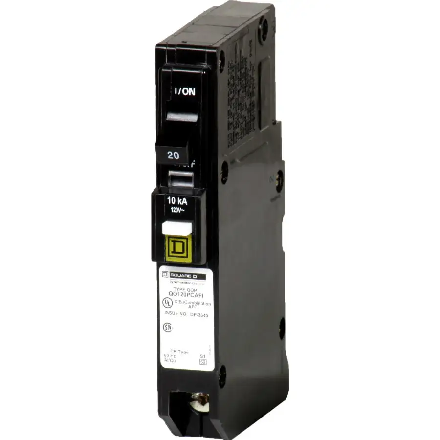 Square-D QO120PCAFIC Single Pole 20A Circuit Breaker QO Series