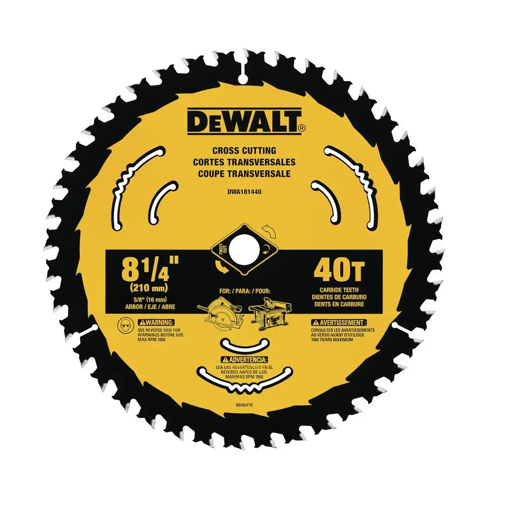 DeWalt DWA181440 Tungsten Carbide Circular Saw Blade Tough Materials