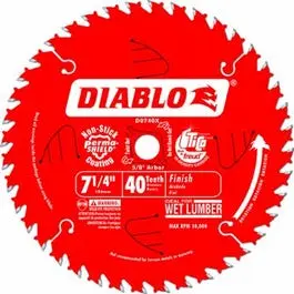 7.25-Inch 40-TPI Diablo Finishing Blade Circular Saws