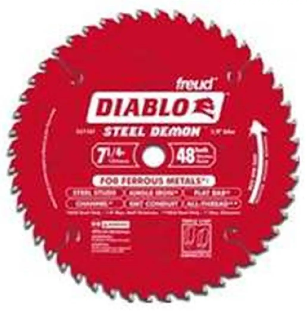 Diablo D0748CFA 7-1/4 Inch 48 Tooth Circular Saw Blade Fine Cuts