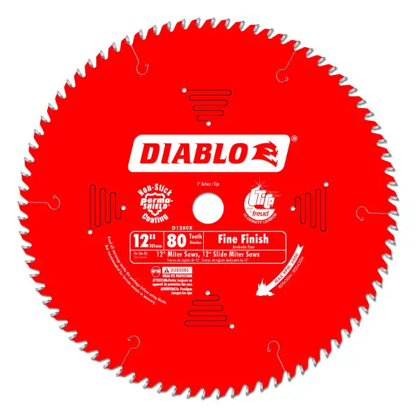Diablo D1280X 12-Inch 80 Tooth Finishing Circular Saw Blade Smooth Cuts